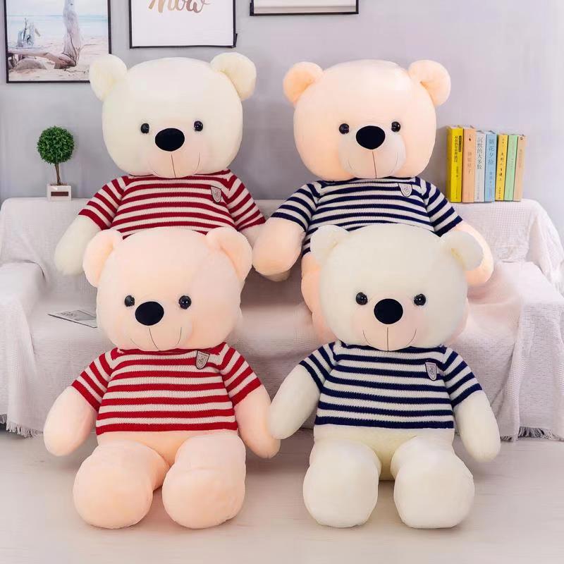 Creative large-sized hugging bear plush toy doll, bow tie sweater, bear children's doll for your girlfriend's birthday present Application Scenario