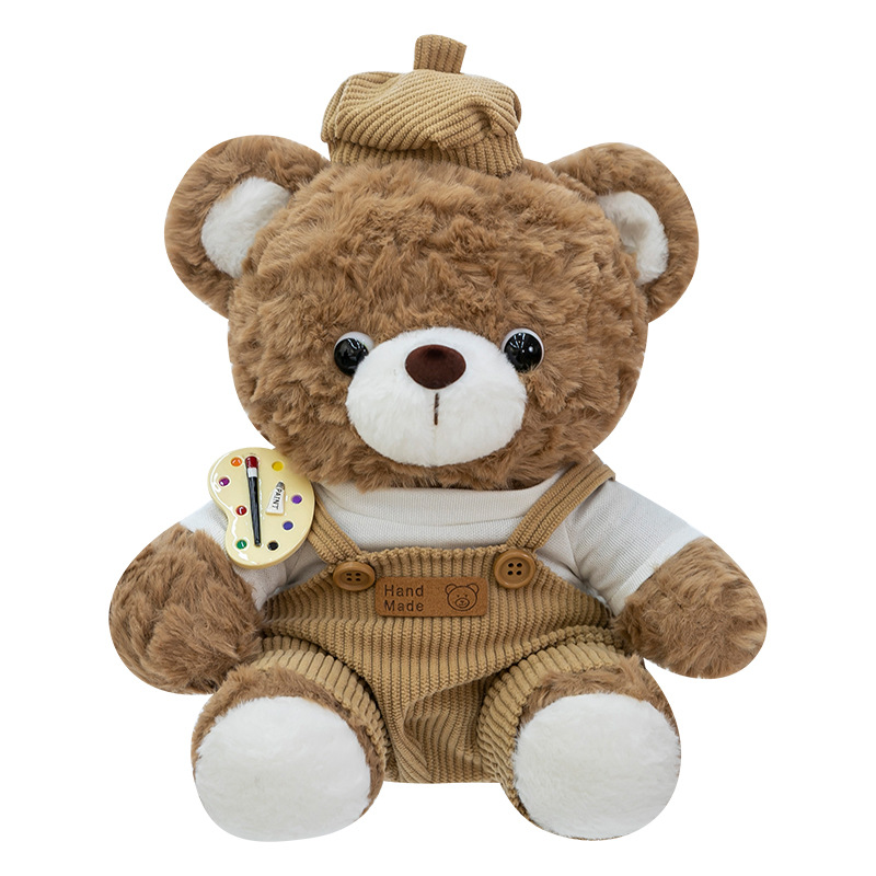 New Painter series cute Teddy bear plush toys, cute rabbit dolls, birthday gifts for children and girls Item Picture