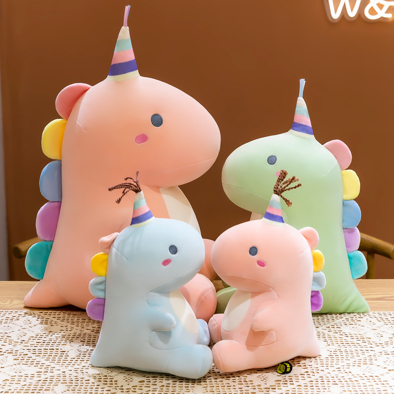 Wholesale creative gifts, dinosaur dolls, children's toys, large dinosaur plush dolls, sleeping pillows, consignment sales sources Specification drawing