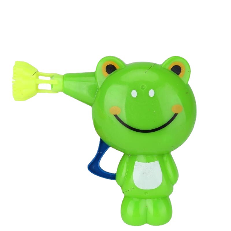 Bubble-blowing cartoon pig bubble machine, hand-operated inertial toy, street stall bestseller, cross-border educational tiger and panda bubble gun Item Picture
