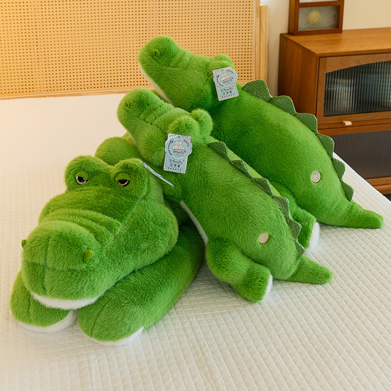 Wholesale of large-sized gifts for boys, including cross-border crocodile plush toy figurines, simulated dinosaur dolls, and sleeping pillows full figure