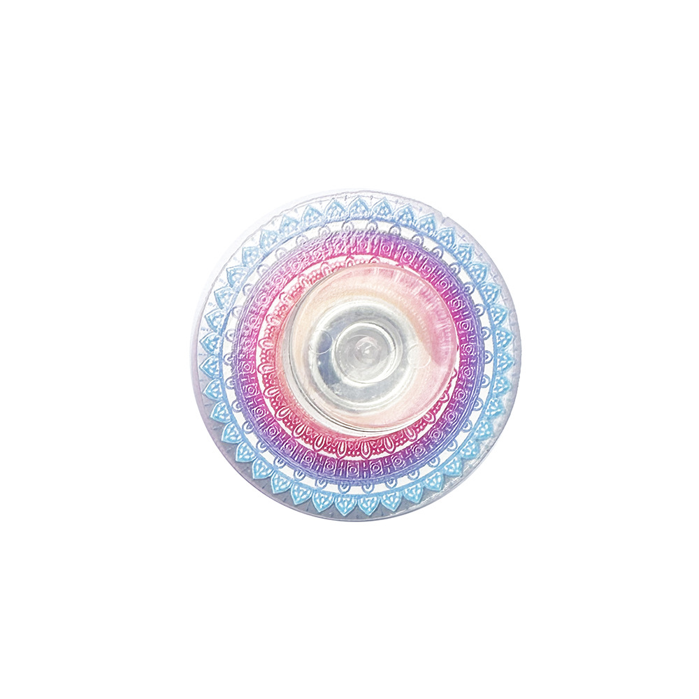 Amazon cross-border transparent acrylic printed fidget gyroscope Mandala UV color printed fidget gyroscope party toys Item Picture