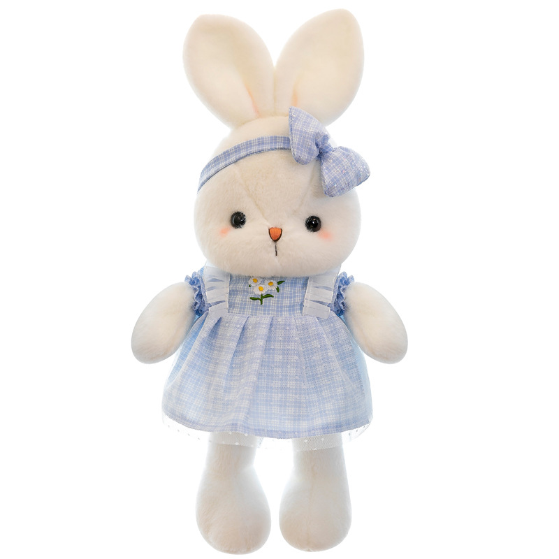 Cute foreign trade flower dress rabbit plush toy cartoon super cute soothing rabbit doll Valentine's Day birthday gift Item Picture