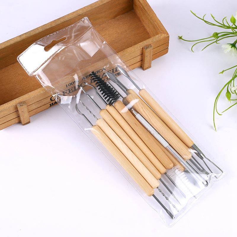 Cross-border soft clay making 11-piece tool set, laser knife, clay sculpture tools, clay diy pottery carving Specification drawing