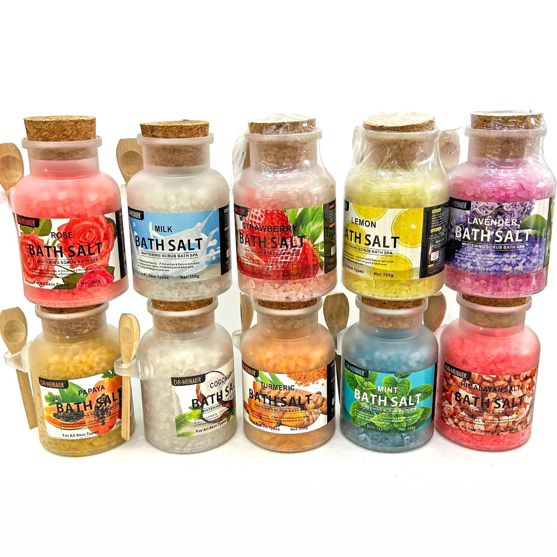Cross-border milk crystal coarse salt, bath salt, exfoliating sea salt, chicken skin removal scrub salt 350g, wholesale for export details Picture