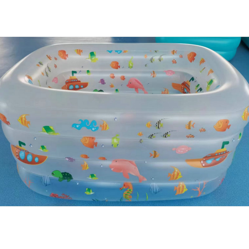 Inflatable pvc thickened home baby swimming pool, children's bathing swimming pool, home high-density inflatable ocean balls Specification drawing