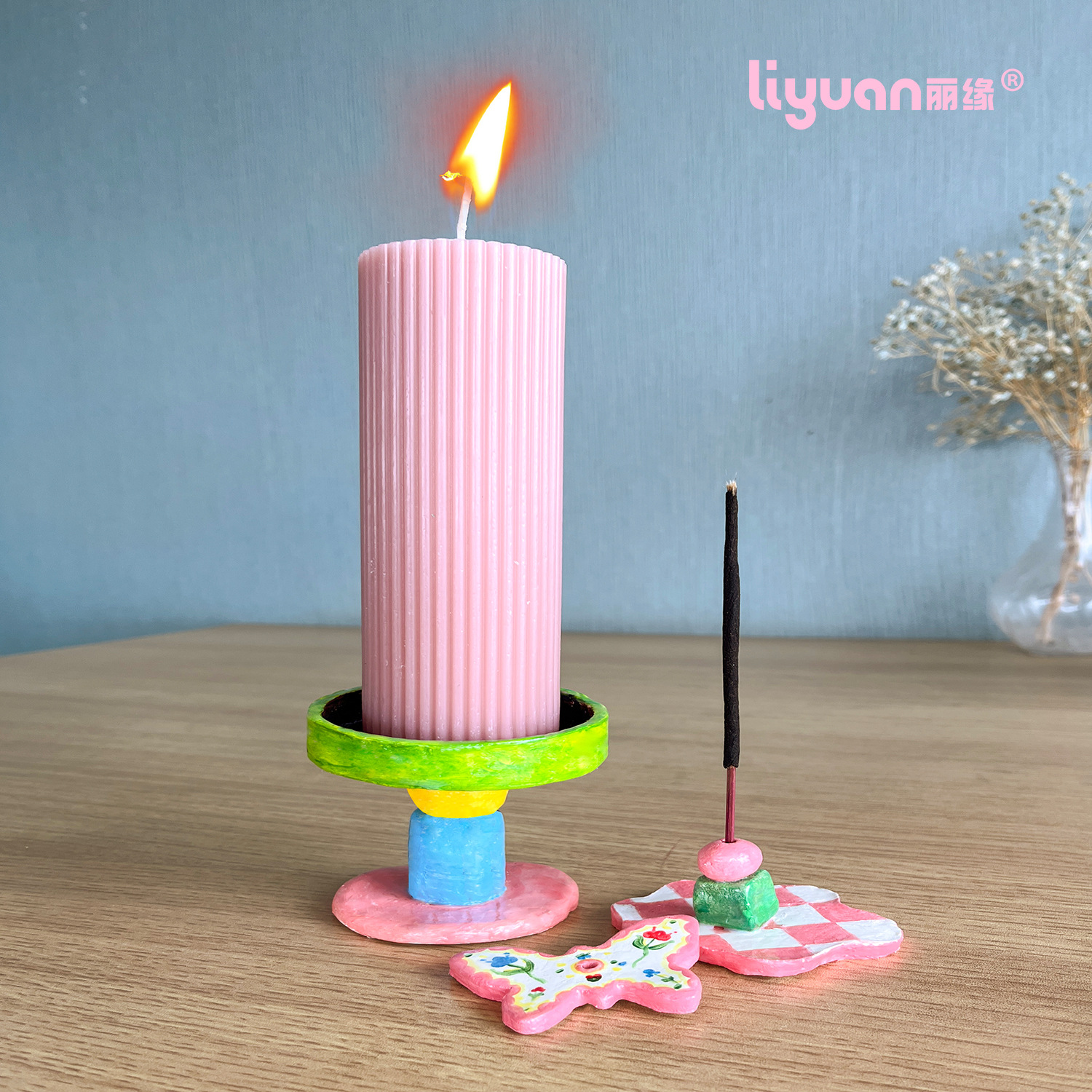 Wholesale of cross-border stone plastic clay no-baking air-drying pottery clay children's handmade DIY candlestick clay sculpture tool accessory sets Application Scenario