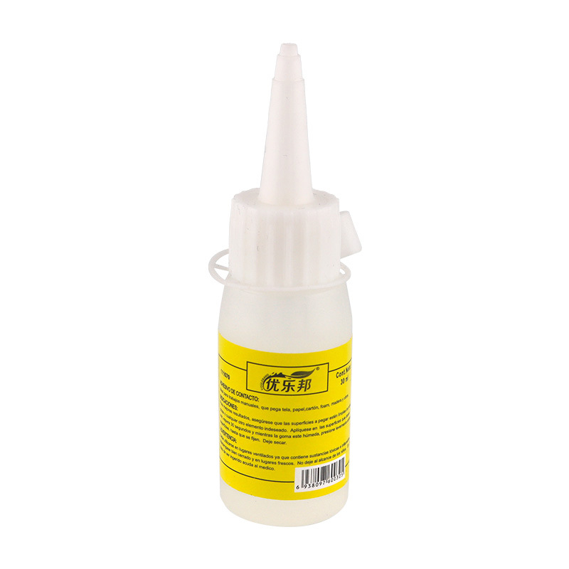 Children's diy alcohol glue 30ml, non-woven fabric handmade alcohol glue, hemp rope button material transparent glue Item Picture