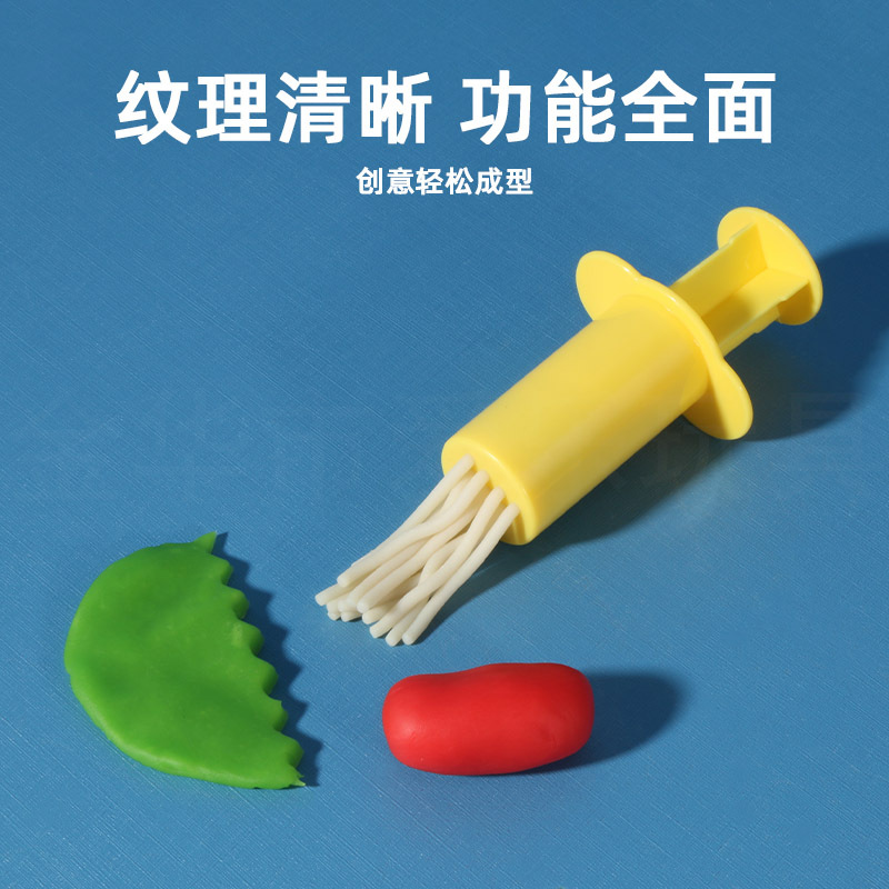 6 sets of roller pusher children's toys, plasticine, colored molds, DIY handmade colored clay, clay tools, knives Application Scenario