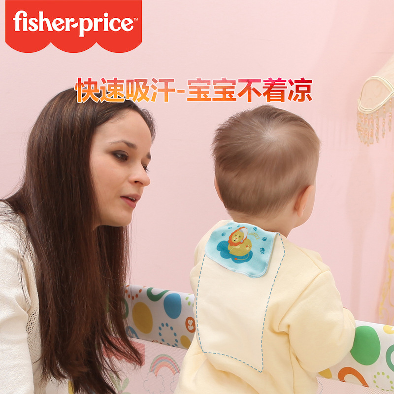 Fisher Baby sweat-absorbing wipes, baby and children's sweat-absorbing wipes, back cotton pads, kindergarten gauze, large Han wipes details Picture