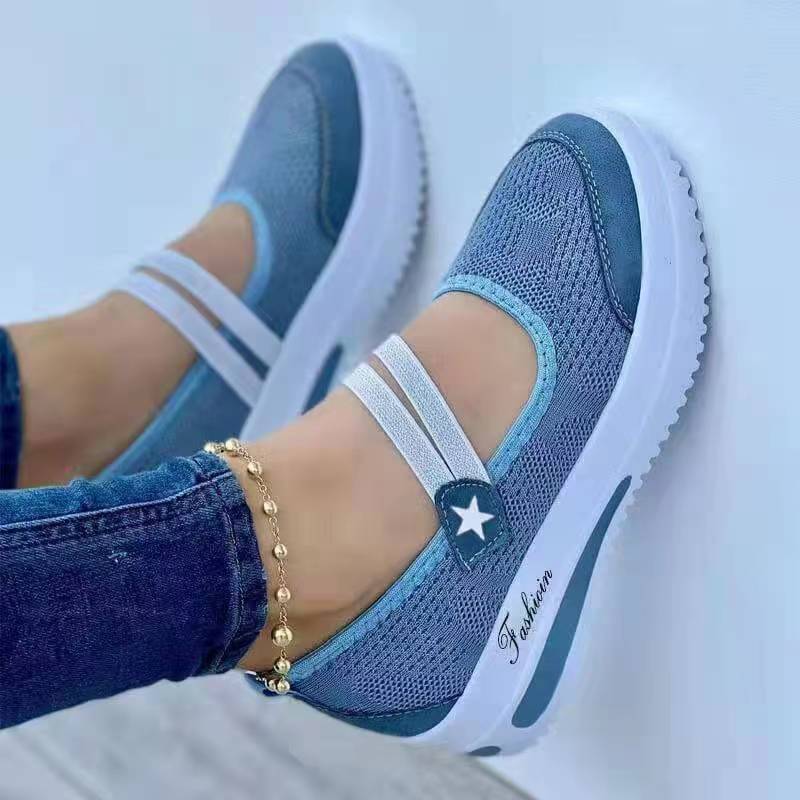 Aliexpress 2024 Summer New canvas textile solid color daily wear low-top black wedge heel round toe single shoe in stock full figure