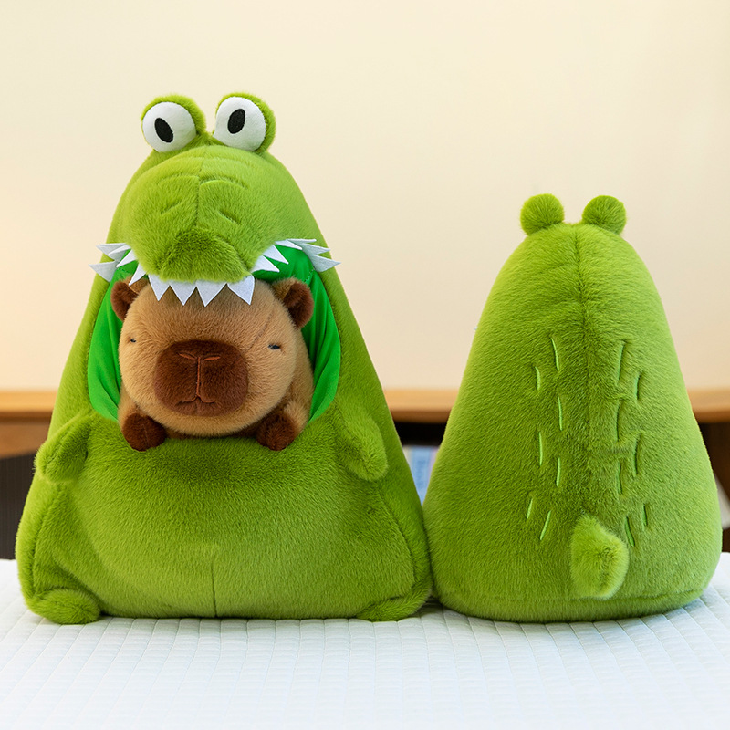 Creative crocodile doll, Kapibala plush toy, children's birthday gift, ugly and cute doll, Rag Doll Specification drawing