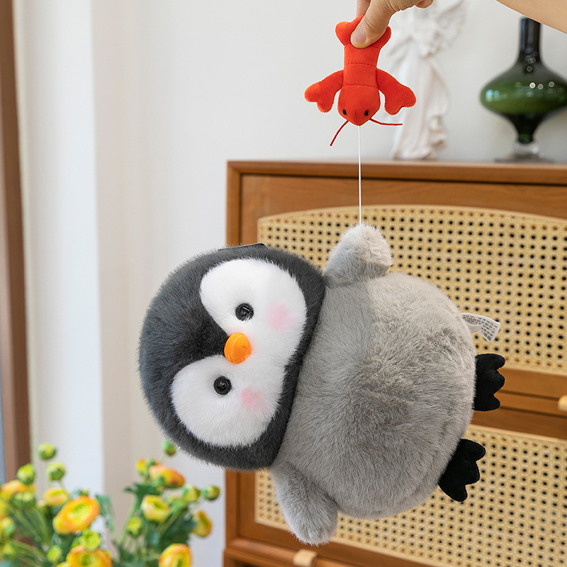 Authentic Penguin Doudou plush toys, cute little penguin lobster dolls, soothing stuffed dolls, as a gift for children Application Scenario
