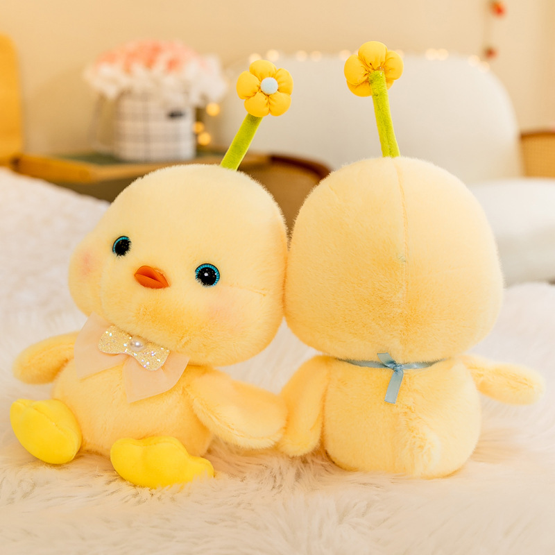 Cute little yellow chicken figurines, creative plush toys, small ugly and cute duck dolls, children's gifts, event gifts Application Scenario