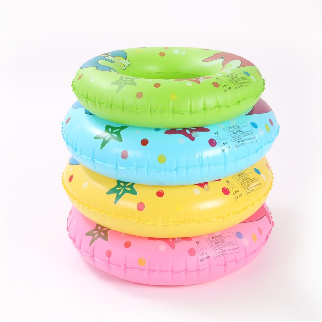 Wholesale Marine fish single-layer swimming rings, children's swimming rings, life buoys, armpit rings, PVC inflatable cross-border products are selling well details Picture