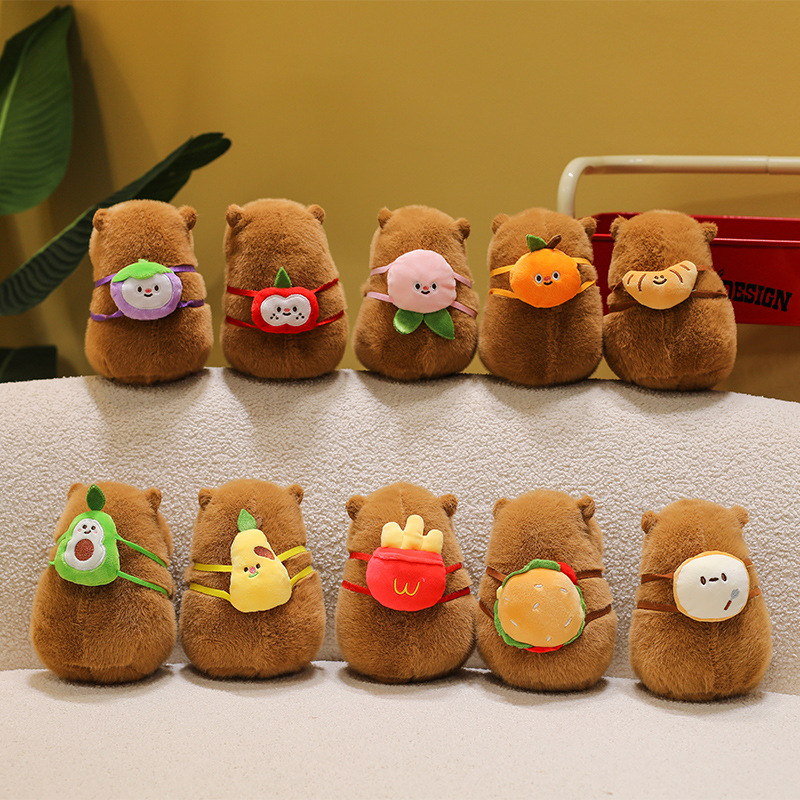 Cross-border new products: The popular Kapipala series of plush toys, fruit backpacks, capybara dolls, and claw machine dolls Application Scenario