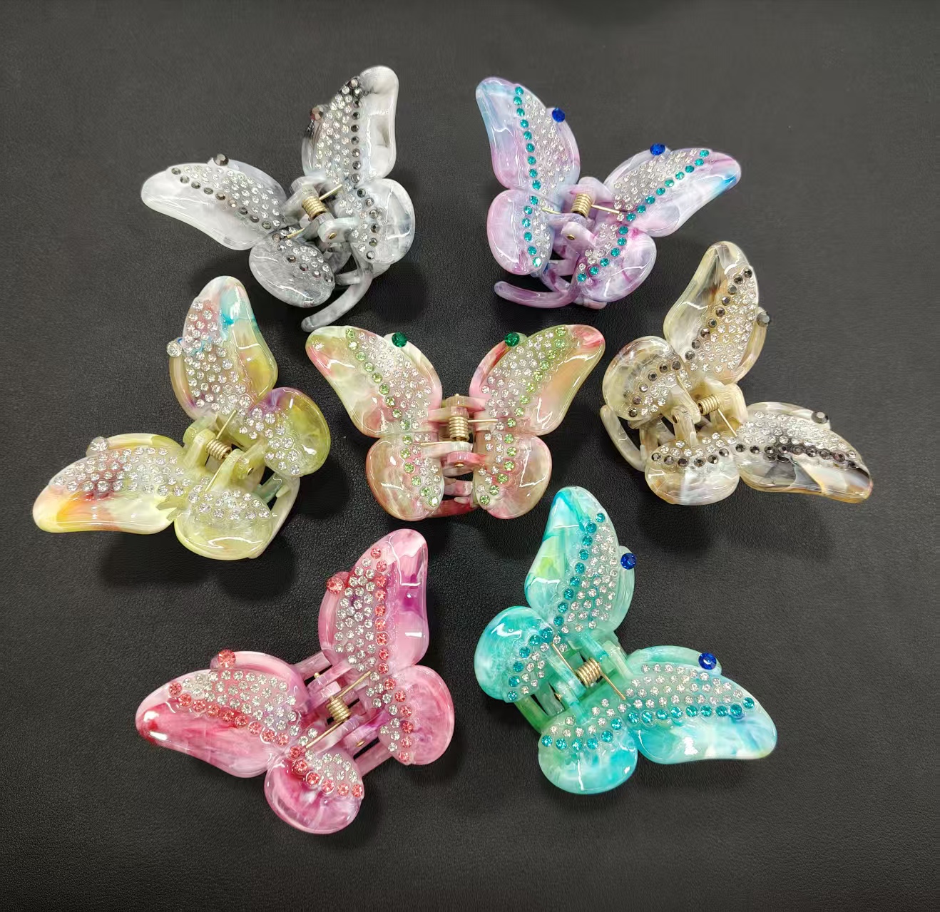 时尚发夹抓夹醋酸发饰滴油质感简约百搭发饰发夹配饰女款多色任选