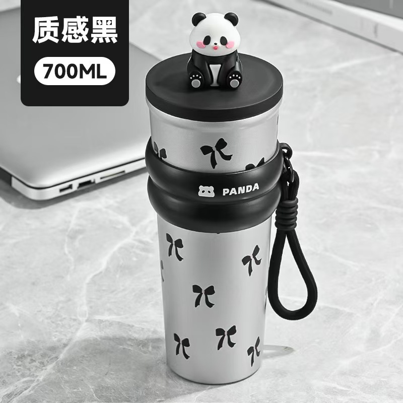 Cartoon panda figurine ice cube cup details Picture