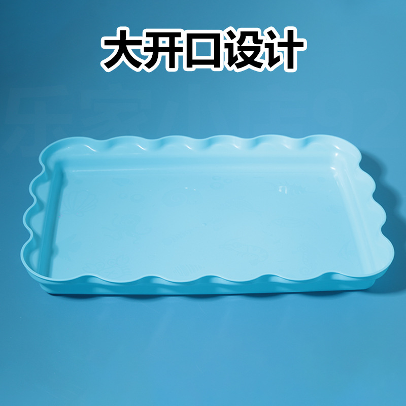Cross-border supply space toys, plastic sand tables, sand pits, children's toys, storage plastic boxes, plates, lace sand tables Specification drawing