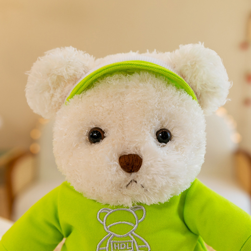 Cartoon bear, popular plush toy, dressing bear doll, children's soothing doll, decorative gift and display item Application Scenario