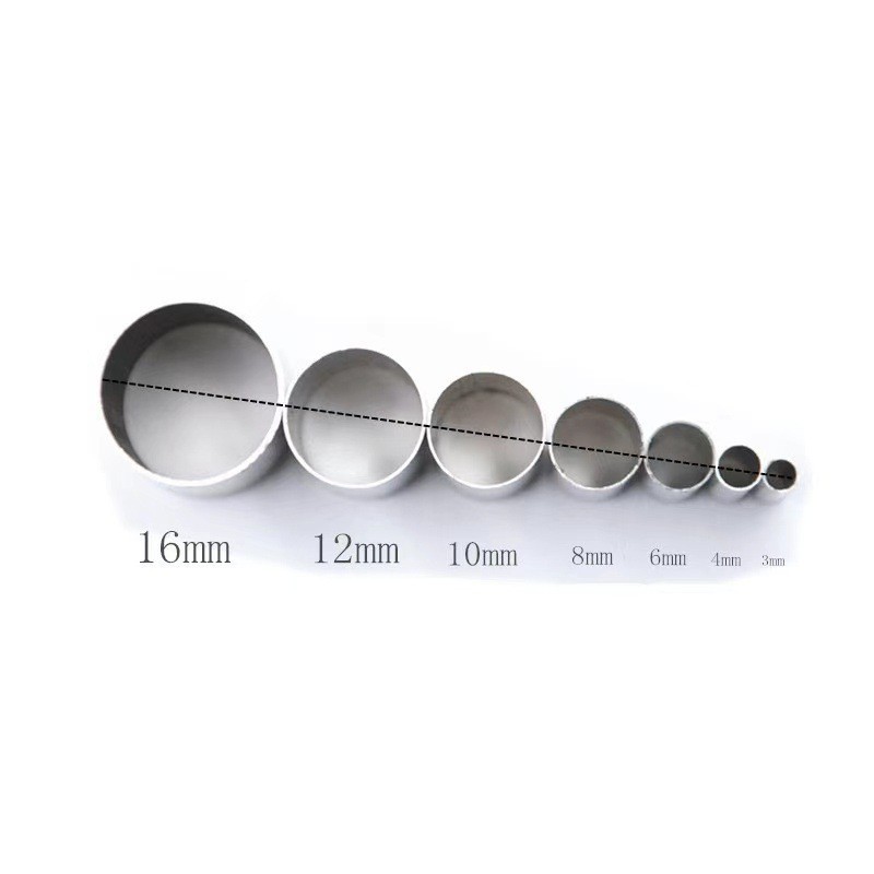 A set of 7-piece circular cutting and pressing molds for cross-border clay soft clay figurines, clothing decorations, and auxiliary tools for cutting clay into circles Specification drawing