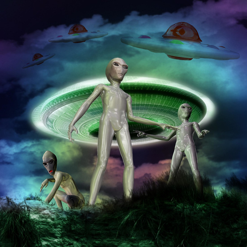 UFO gyroscope, alien spaceship, LED light-emitting fidget gyroscope, camouflage bubble fun rotator, cross-border toy boy Specification drawing