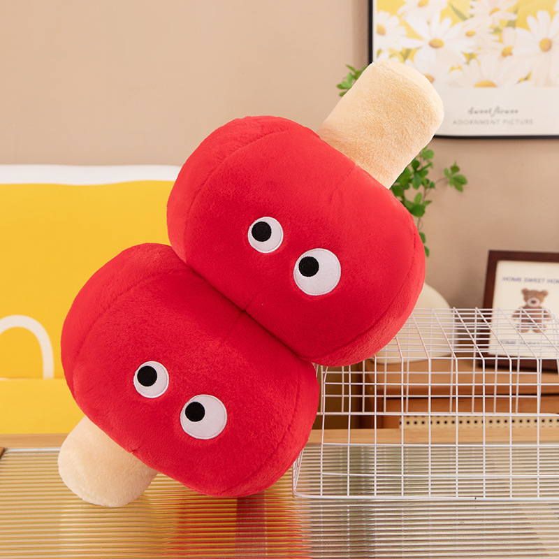 Sugar-coated haws throw pillow, a popular Nordic home sofa cushion, cute sugar-coated haws plush toy, a bedroom bay window gift details Picture