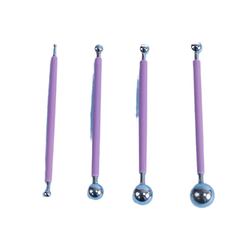 Ultra-light clay molding fontaine-shaped tools, indentation figurines, clay figurines, pottery tools, 4 8-head shot rods Item Picture