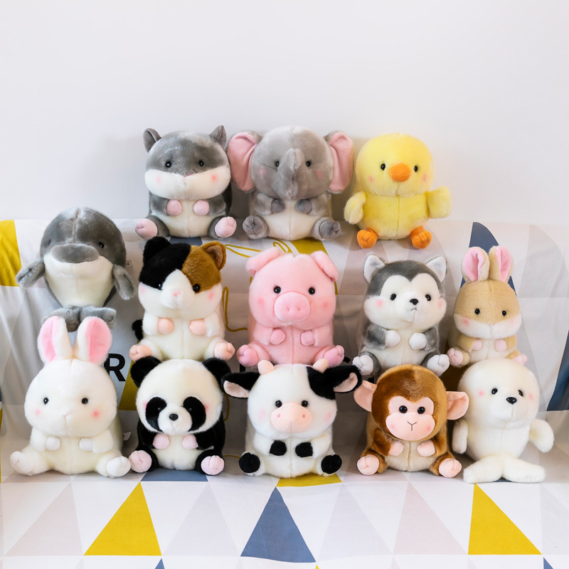 Wholesale spherical series dolls, small forest animals, street stalls, claw machines, plush toys, creative small dolls details Picture