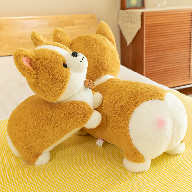 Cute and heart-shaped bottom Corky plush toy, short-legged internet-famous cloth doll, a sleeping pillow for girls on the bed Specification drawing