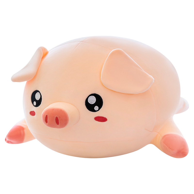 New shy pig plush toys, cute pig throw pillows, children's dolls, boys' and girls' gift pillows wholesale Item Picture