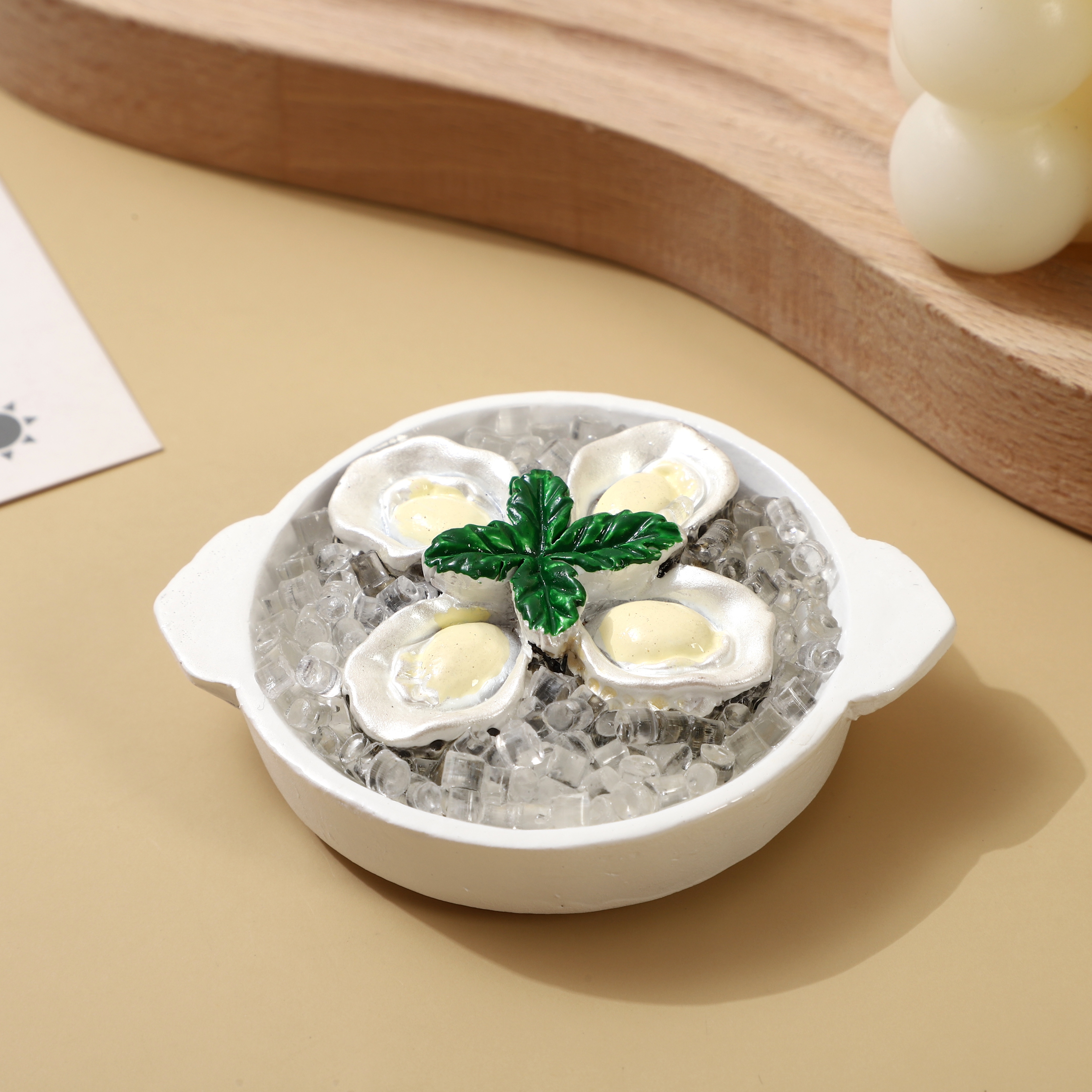 直播爆款冰镇海鲜 创意树脂带磁铁仿真生蚝冰镇食玩磁力冰箱贴批发详情5