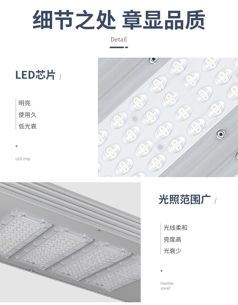 户外防水模组路灯铝材小区道路照明一体化太阳能路灯厂家详情5