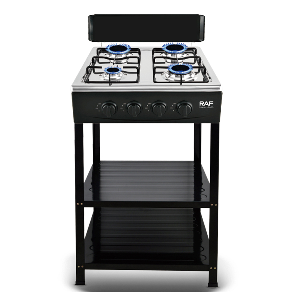 RAF cross-border Europeanized stove for export to Europe and America, vertical gas stove, split type with tripod, four-hole countertop, simple Item Picture