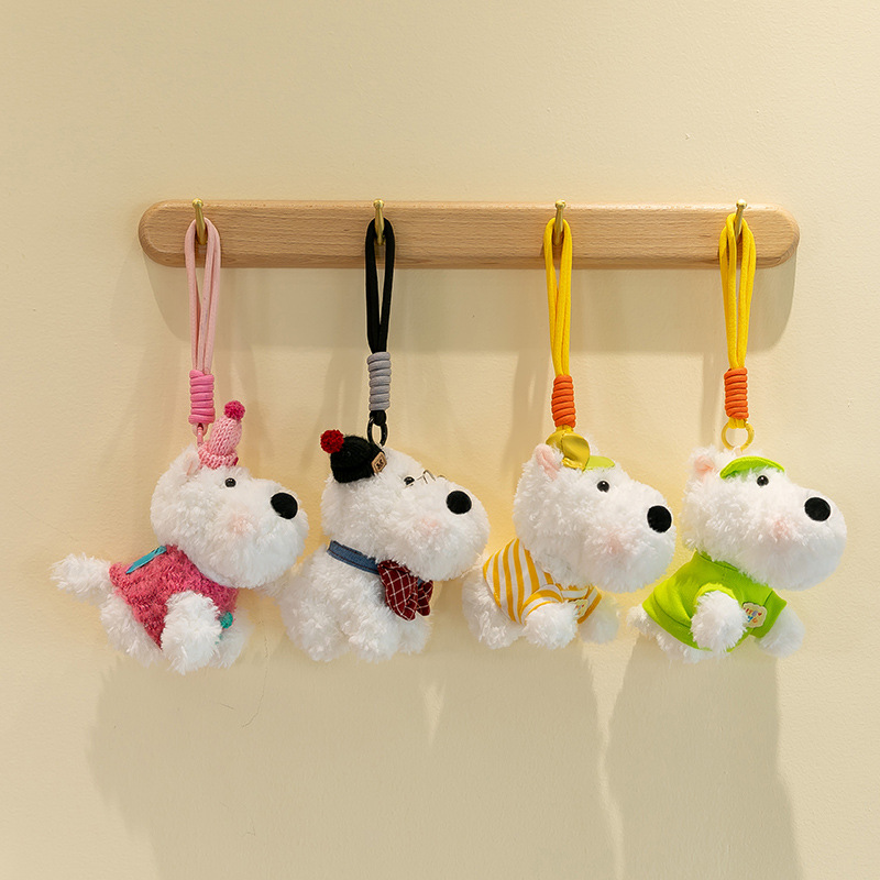 Wholesale of popular Highland dog plush toys, West Highland dog figurines, high-quality claw machines, and small event gifts details Picture