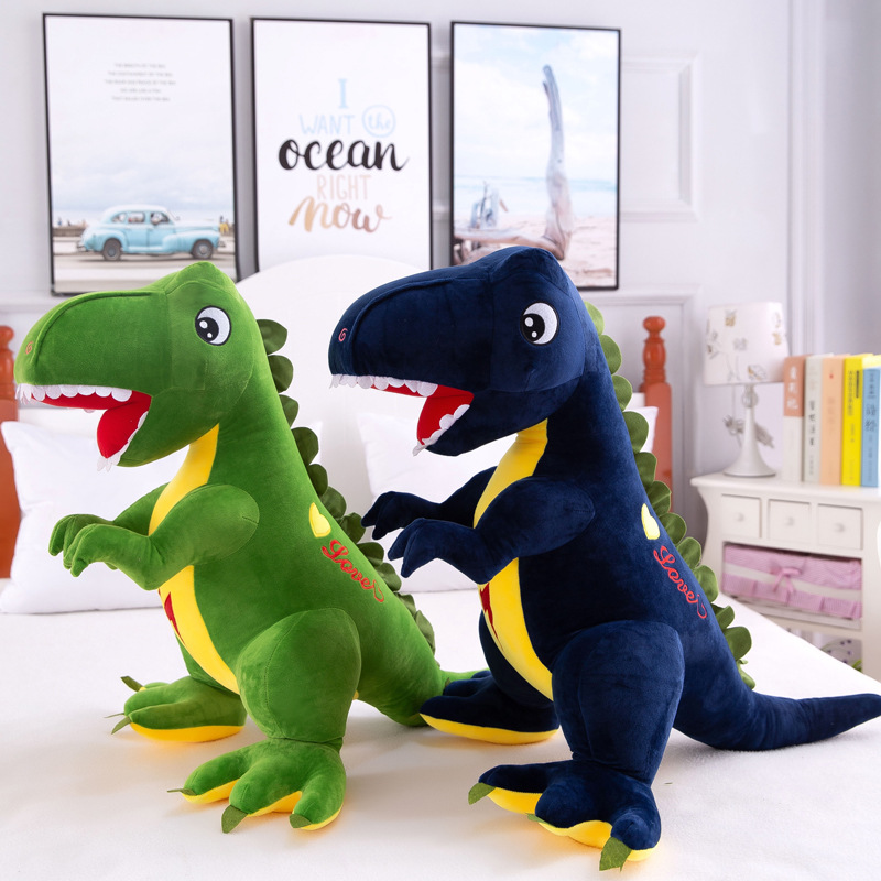 Large Tyrannosaurus rex plush toy, cross-border simulation dinosaur plush toy, boy's birthday gift, children's doll delivery Specification drawing