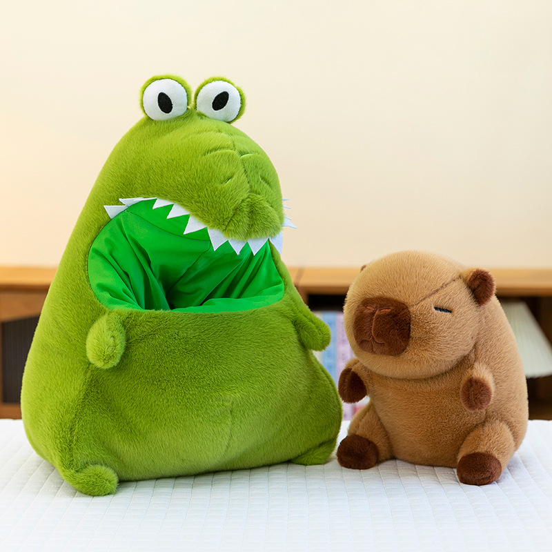 Creative crocodile doll, Kapibala plush toy, children's birthday gift, ugly and cute doll, Rag Doll details Picture