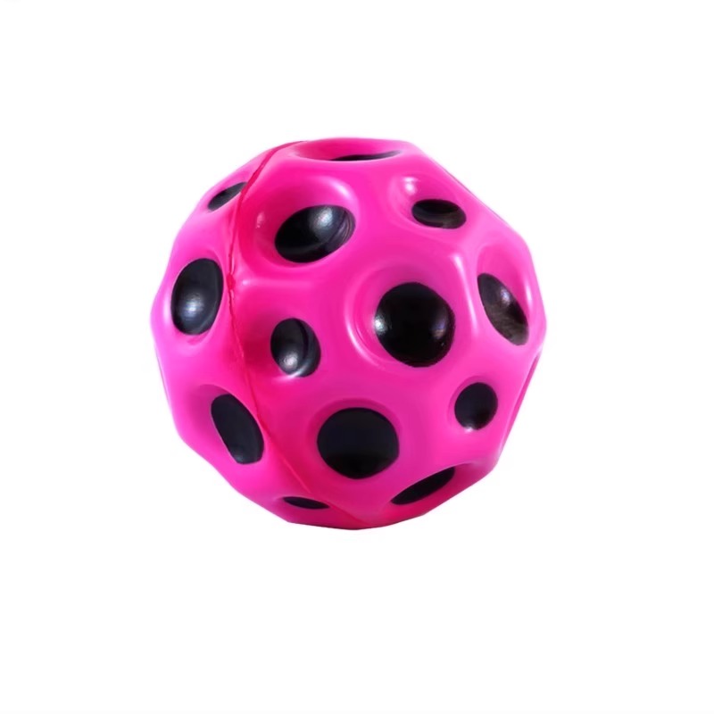 Cross-border Moonstone elastic ball with rope rebound wrist ball, elastic hole ball, children's toy bouncing ball, high bouncing ball Item Picture