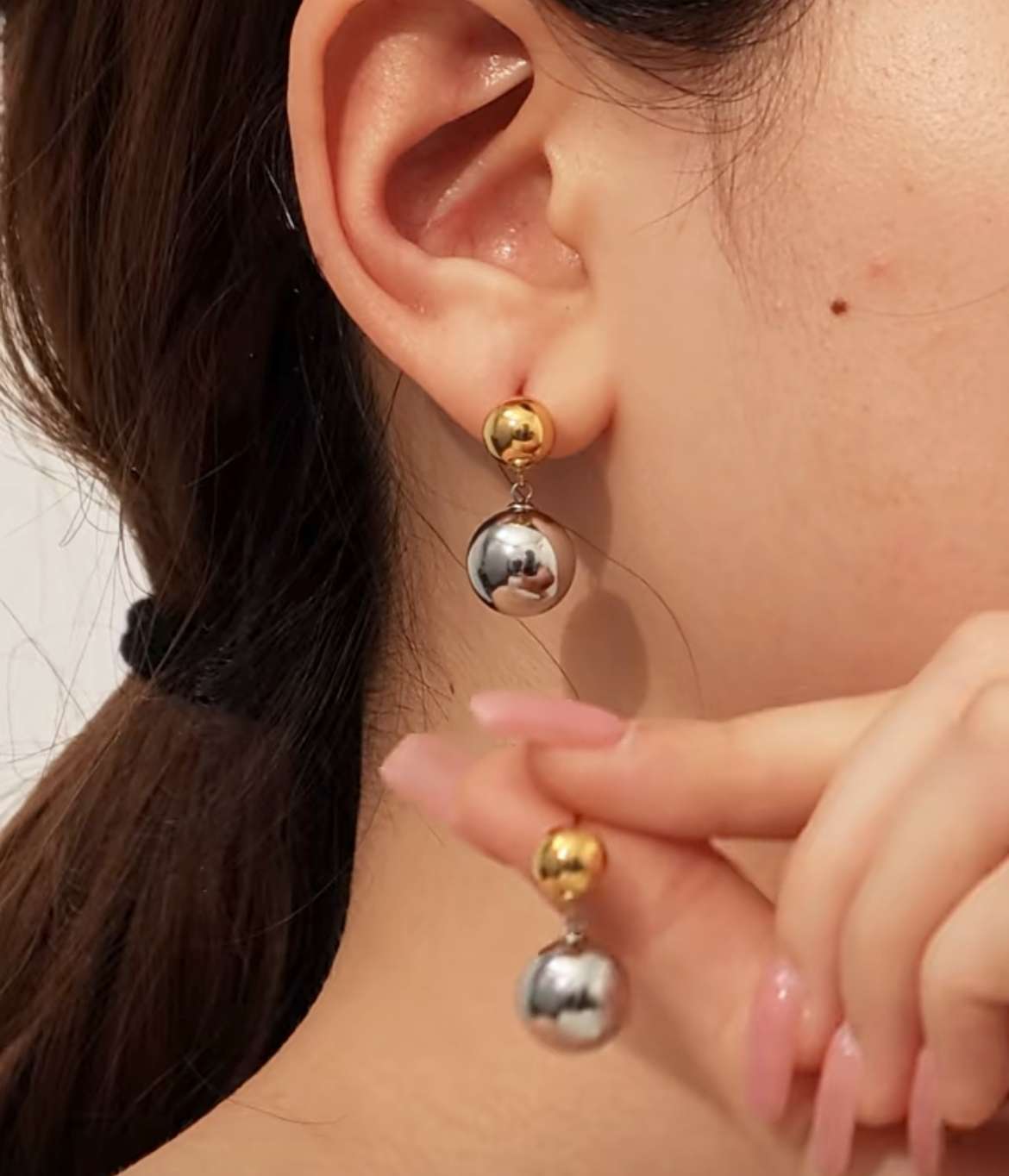 时尚耳饰耳钉3对滴油款简约个性耳针耳饰品潮流百搭耳钉配饰