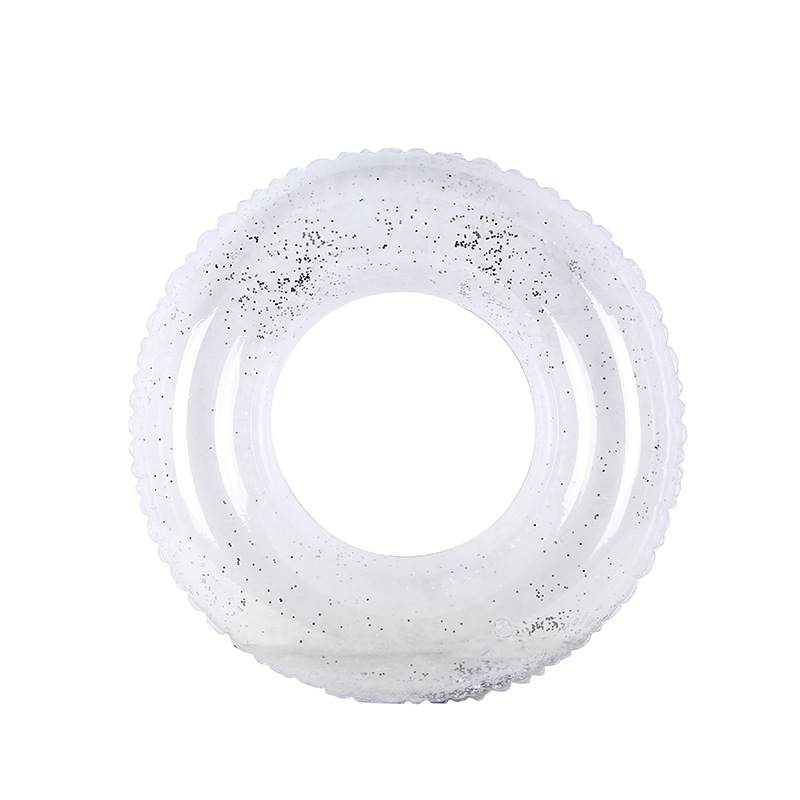 ins thickened transparent bright sheet transparent swimming rings, adult PVC swimming rings, armpit rings, swimming rings wholesale Item Picture