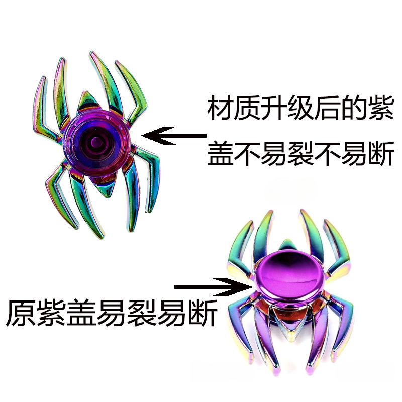 Alloy tip spinner stress-relieving toy, rotating colorful metal finger spinner, a children's finger stress-relieving wonder Specification drawing
