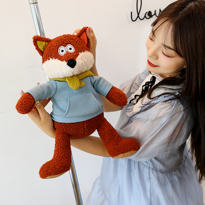 Forest Embrace Series plush toys, zoo lion souvenirs, children's elephant cushions, pillowcases, fox rings wholesale Specification drawing
