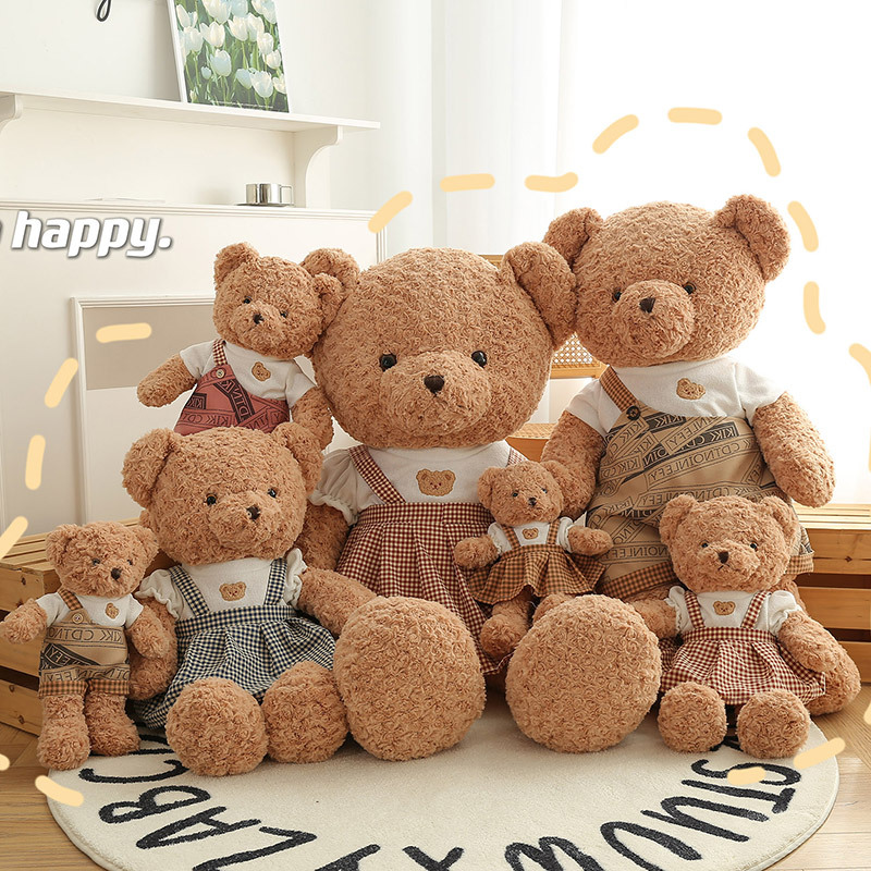 The new popular large-sized cute teddy bear plush toy is a perfect gift for girls as a sleeping pillow and a big bear plush bed doll Application Scenario