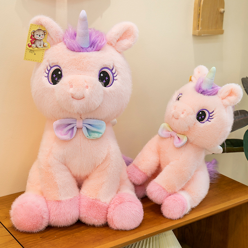 Cross-border new products, foreign trade unicorn dolls, cute little horses, plush toys, cushions, birthday gifts, Amazon wholesale full figure