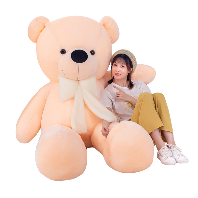 Creative large-sized hugging bear plush toy doll, bow tie sweater, bear children's doll for your girlfriend's birthday present Item Picture