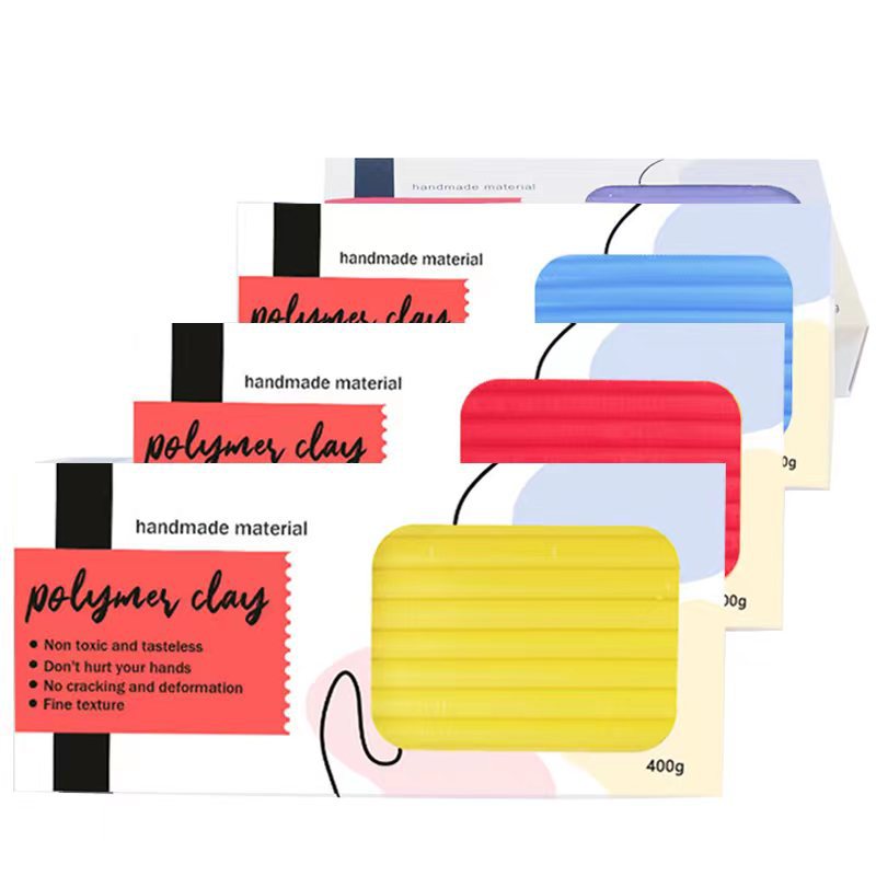 Manufacturer's soft clay 400g, colored clay polymer clay 400g, children's wholesale eraser art details Picture