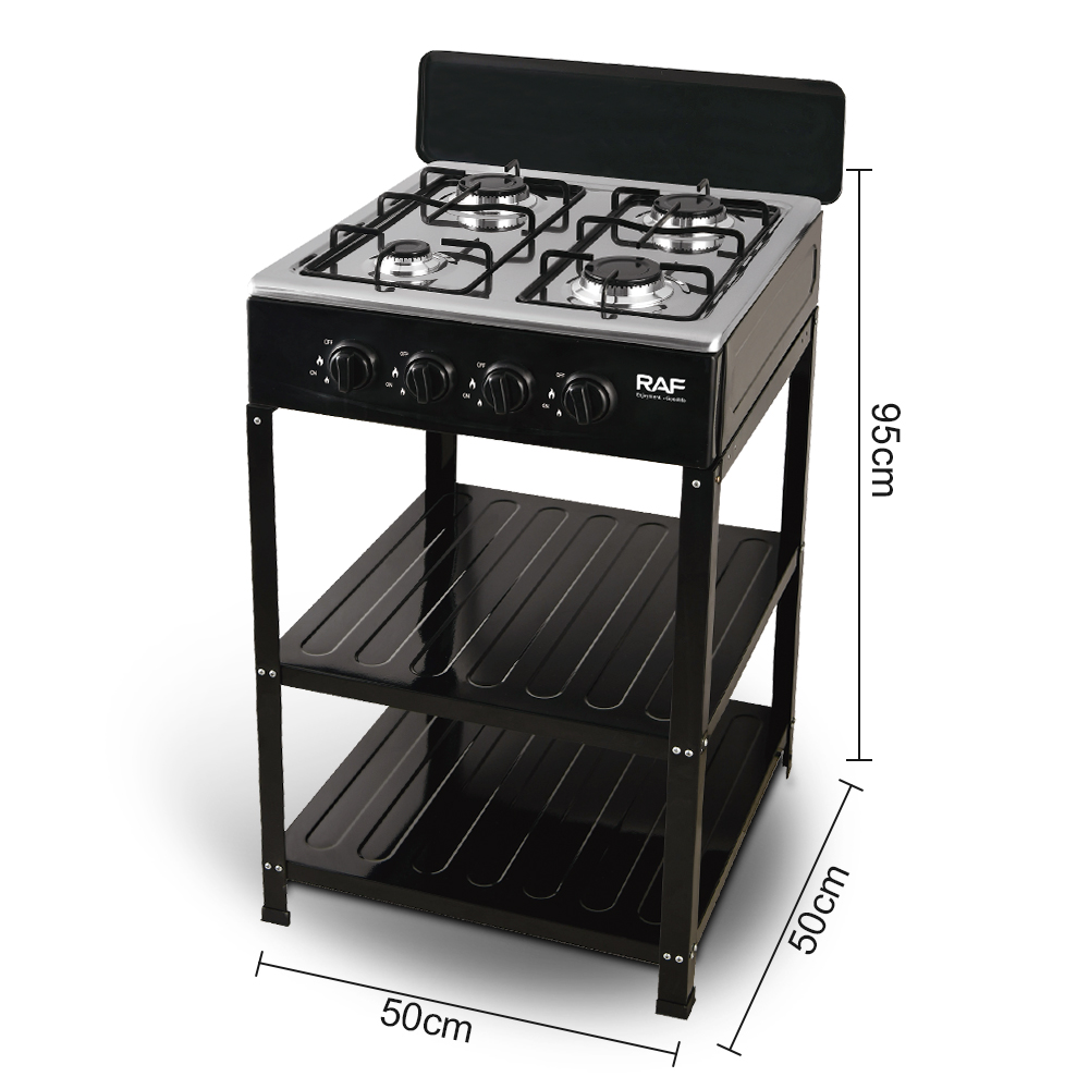 RAF cross-border Europeanized stove for export to Europe and America, vertical gas stove, split type with tripod, four-hole countertop, simple Specification image
