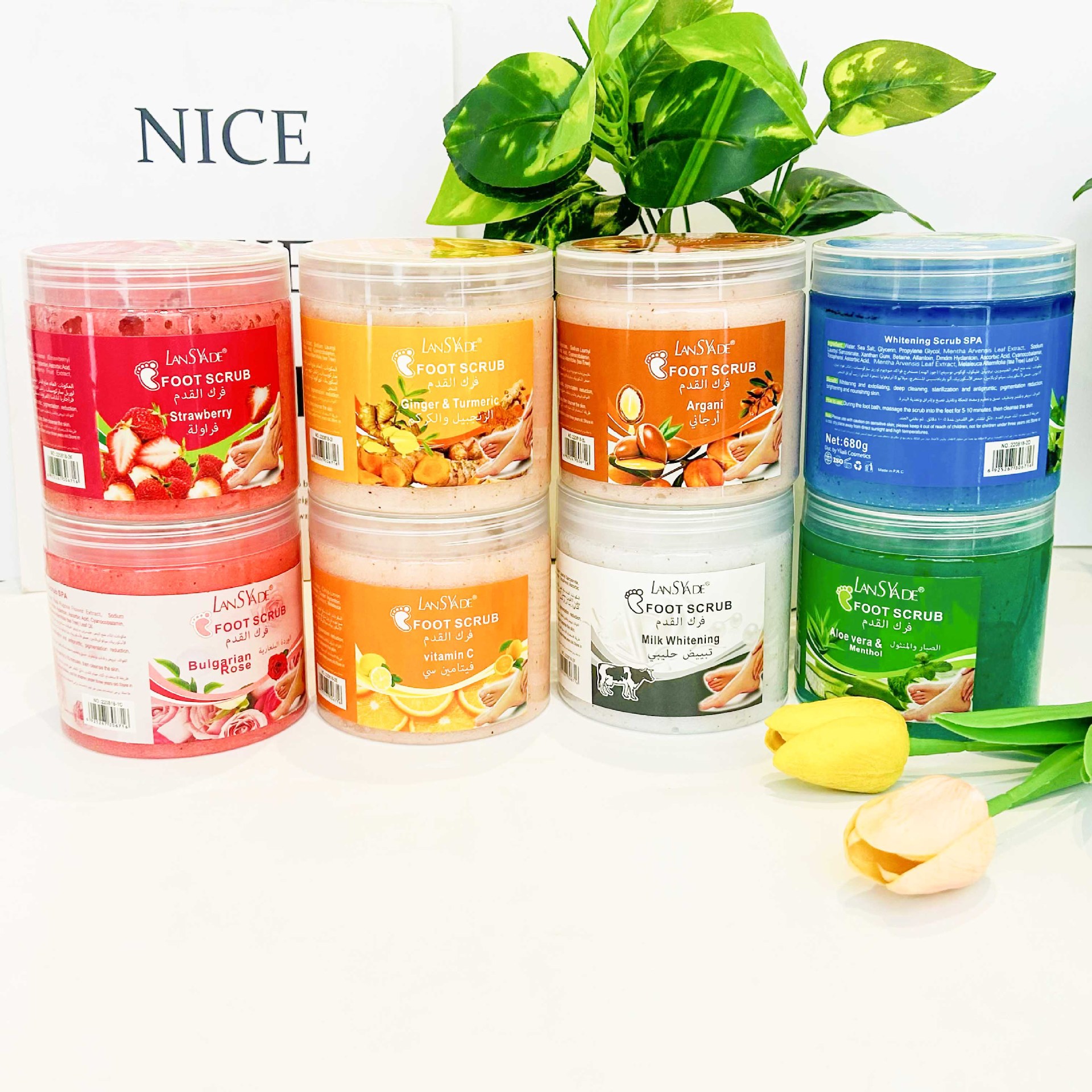Cross-border moisturizing and hydrating body foot scrub, bath salt, deep cleansing, exfoliation and dead skin, scented skin, sea salt full figure