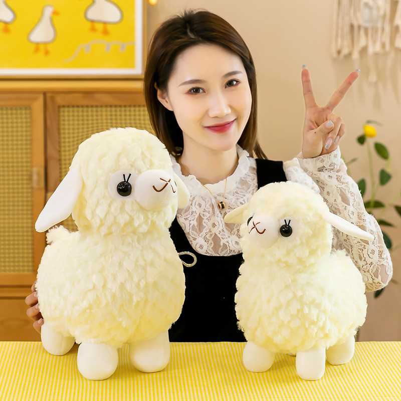 Cute new alpaca fleece toys, grass mud horse figurines, creative Internet celebrity bestsellers, divine beast dolls, and cloth dolls are crossing borders details Picture