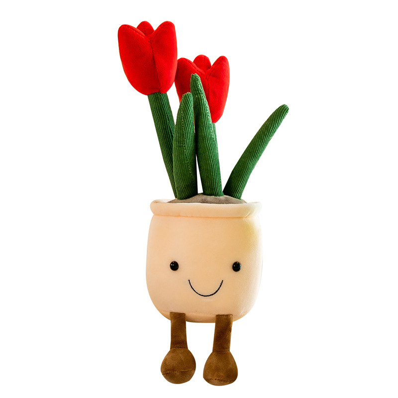 Creative tulip potted plants, plush toys, claw machines, birthday cake dolls, night market stalls, and wholesale of home decorations Item Picture
